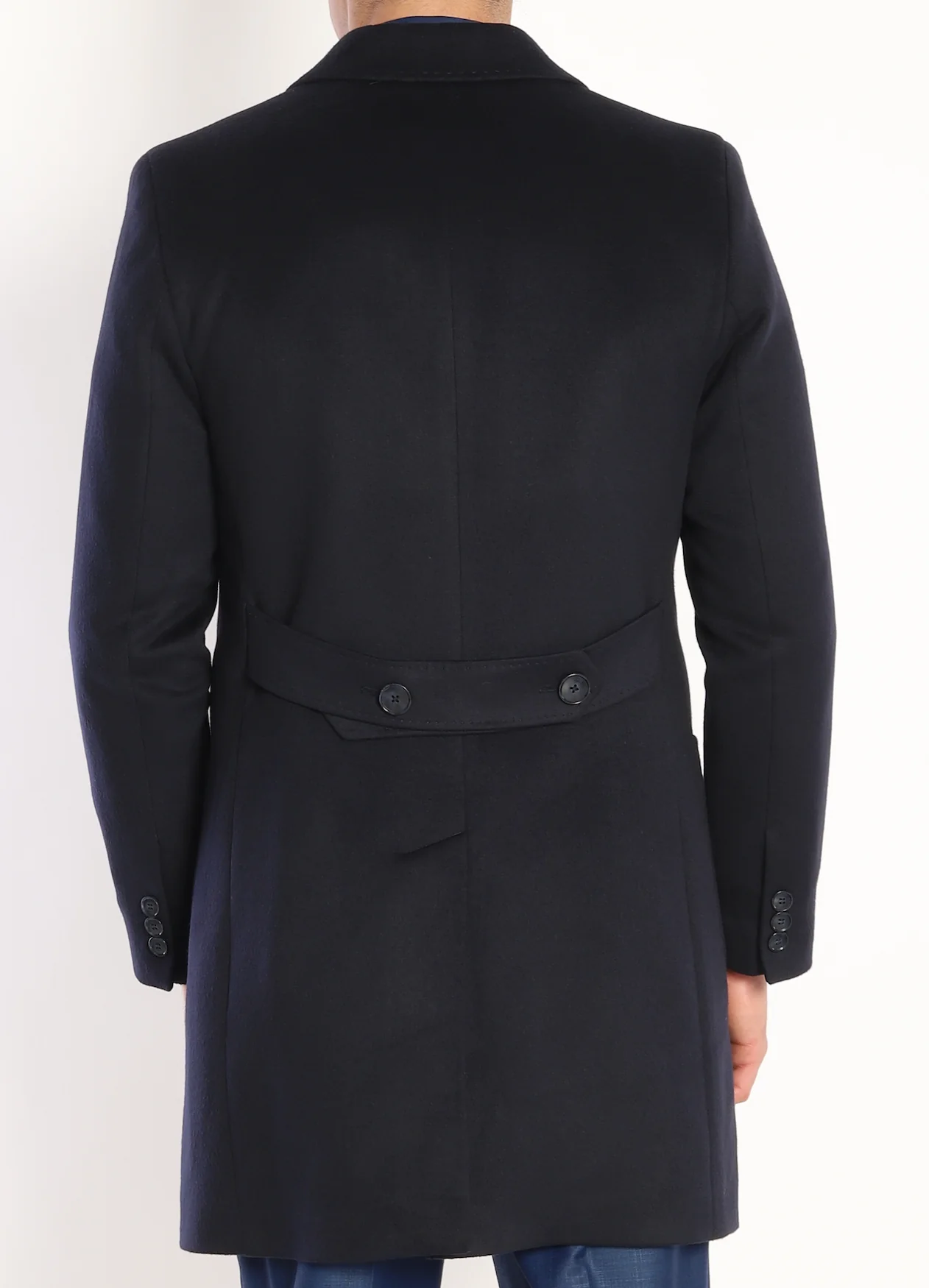 ICONY OVERCOAT - Navy Pure Wool