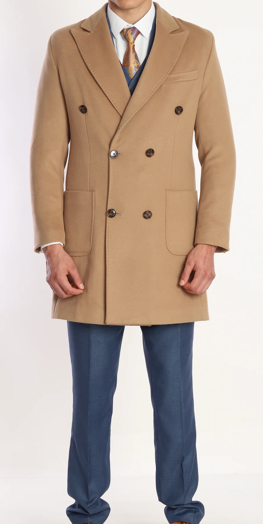 ICONY OVERCOAT - Tan Pure Wool