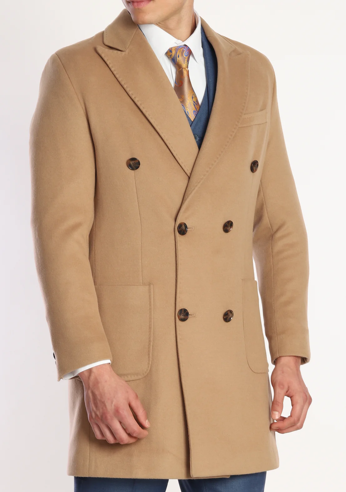 ICONY OVERCOAT - Tan Pure Wool