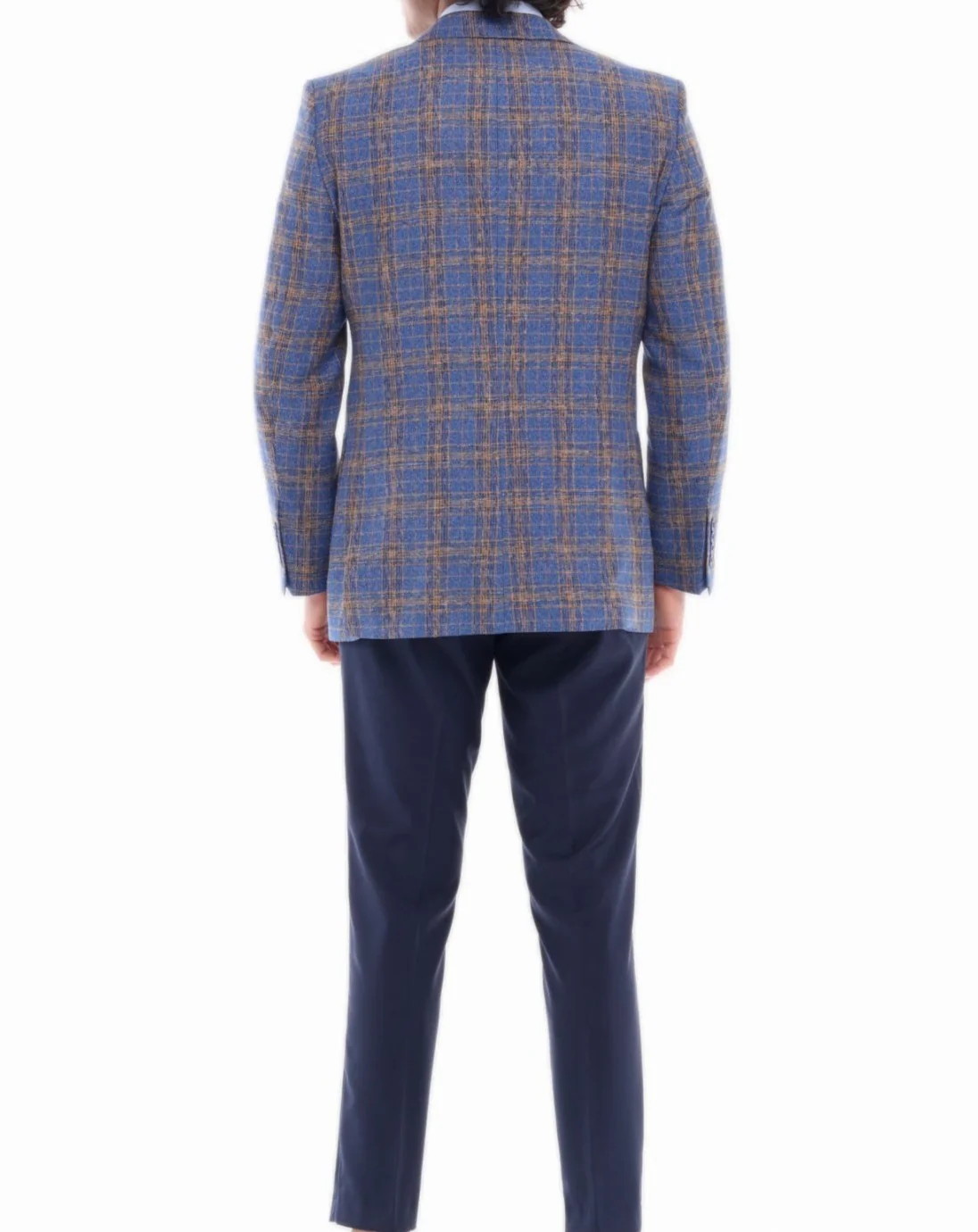 ICONIC STUNNING - Blue & Brown Check Blazer